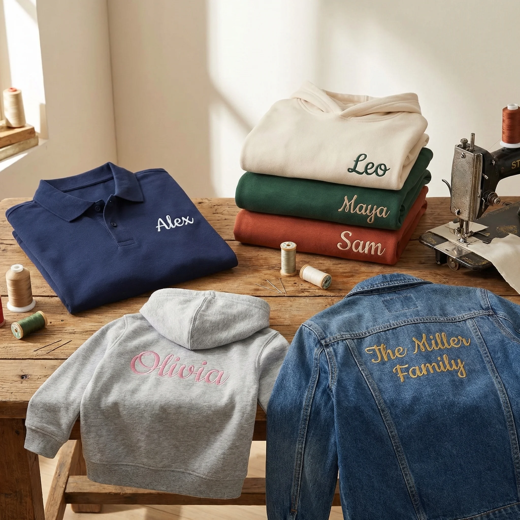 Einzelnamenstick – Bestickte Namen